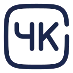 4k SVG Icon